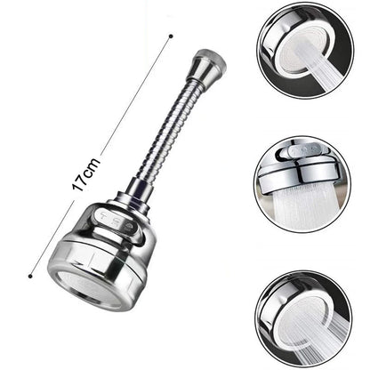 Dimensions 17 cm du long modèle avec 3 têtes du robinet cuisine