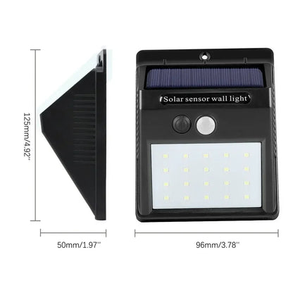 Dimensions de la Lampe solaire extérieur de 12,5cm