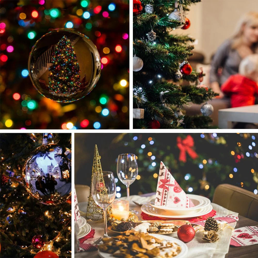 Guirlande de Noël, Décoration polyvalente, table et arbres de Noël