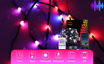 Guirlande de Noel ,Decoration polyvalente telecommande