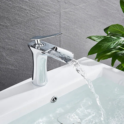 Robinet salle de bain |Cascade Robinet à poignée unique