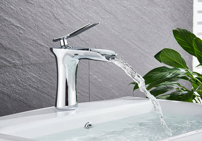 Robinet salle de bain |Cascade Robinet à poignée unique