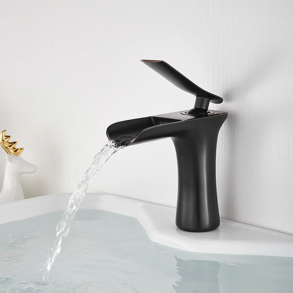 Robinet salle de bain |Cascade Robinet à poignée unique