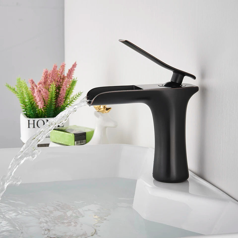Robinet salle de bain |Cascade Robinet à poignée unique