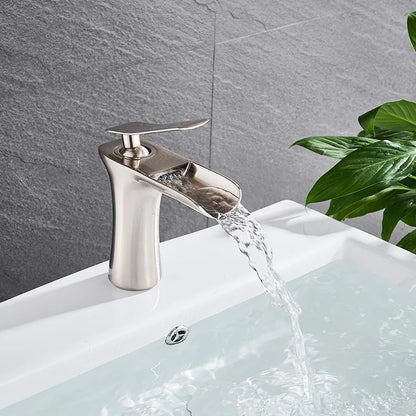 Robinet salle de bain |Cascade Robinet à poignée unique