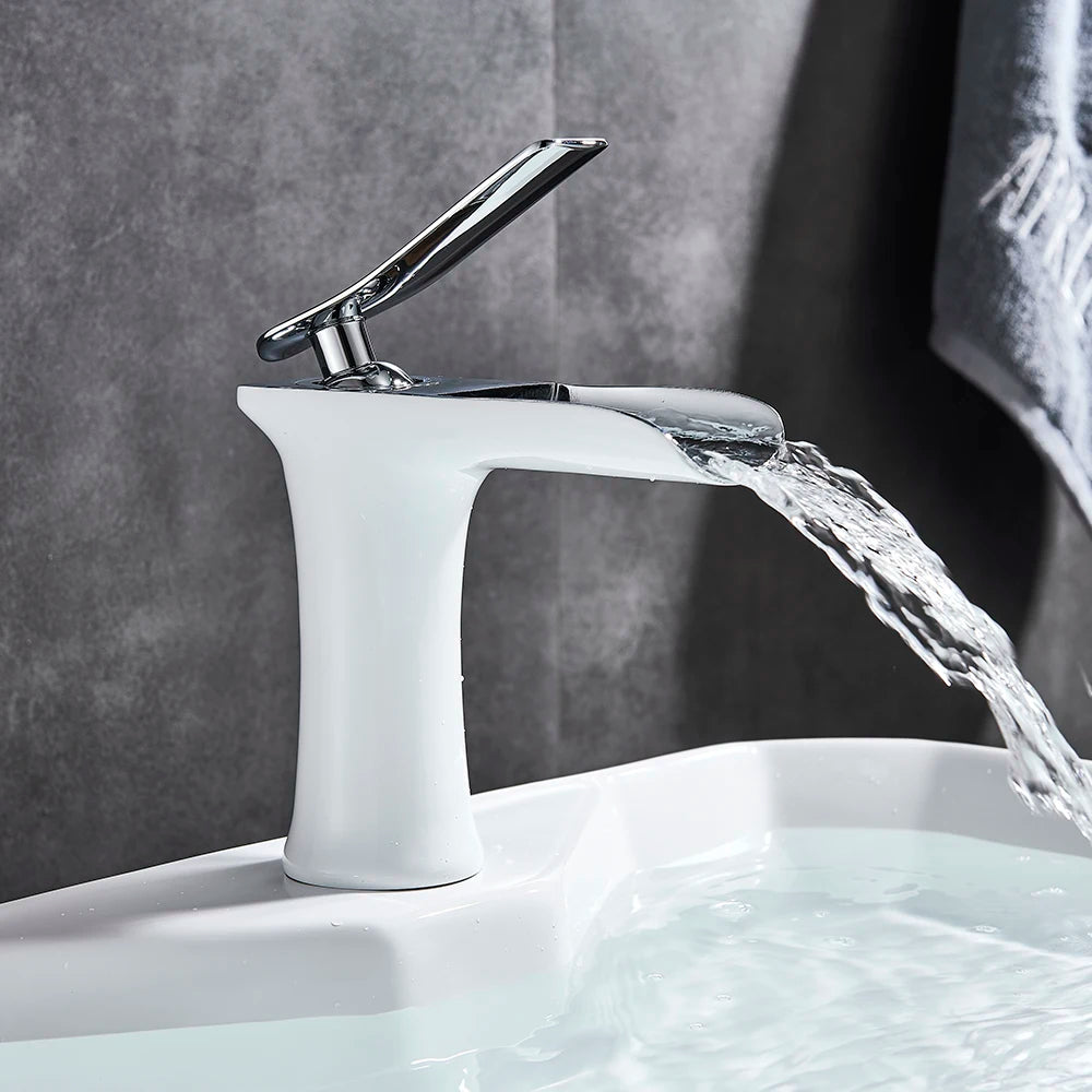 Robinet salle de bain |Cascade Robinet à poignée unique