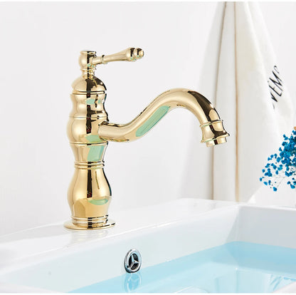 Robinet salle de bain |En Laiton Antique