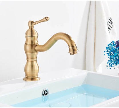 Robinet salle de bain |En Laiton Antique
