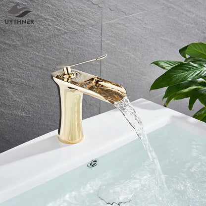 Robinet salle de bain |Cascade Robinet à poignée unique