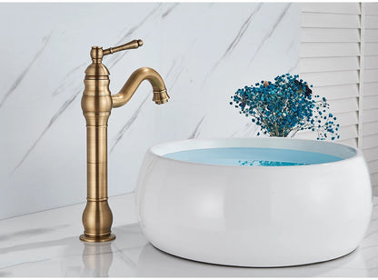 Robinet salle de bain |En Laiton Antique