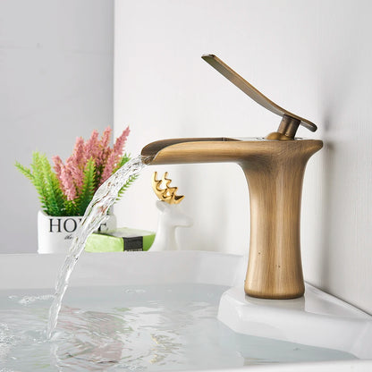 Robinet salle de bain |Cascade Robinet à poignée unique