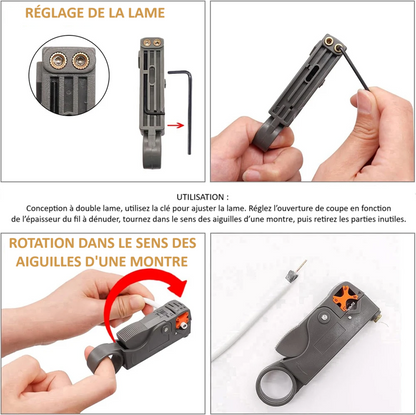 Pince-a-denuder-hexagonale-utilisation-produit