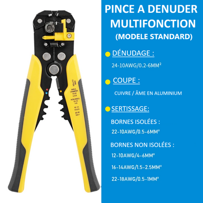 Pince-a-denude-pince-à-dénuder-standard-jaune