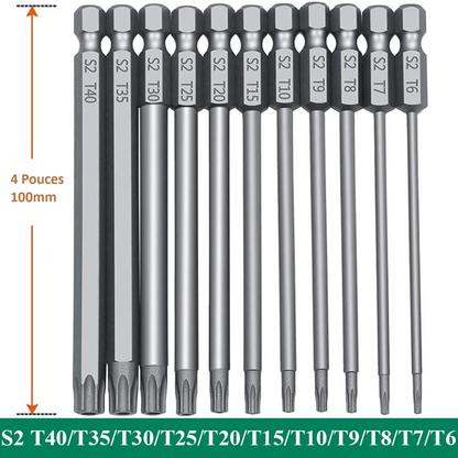 Tournevis torx  |Embouts pour visseuse Outils magnétiques : puissance et précision garanties !