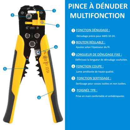 Pince-a-denude-pince-à-dénuder-multifonction