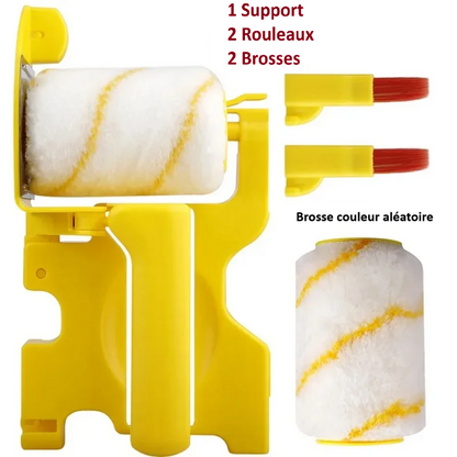 Rouleau peinture |Kit Rouleau et Pinceaux Multifonctions – Pour Peindre, Décorer et Rénover Comme un Pro !