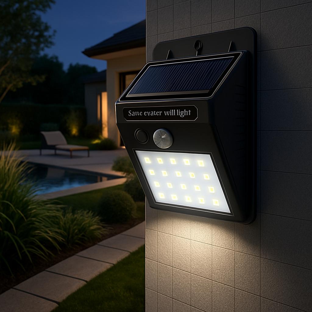 Lampe solaire éclaire piscine et maison
