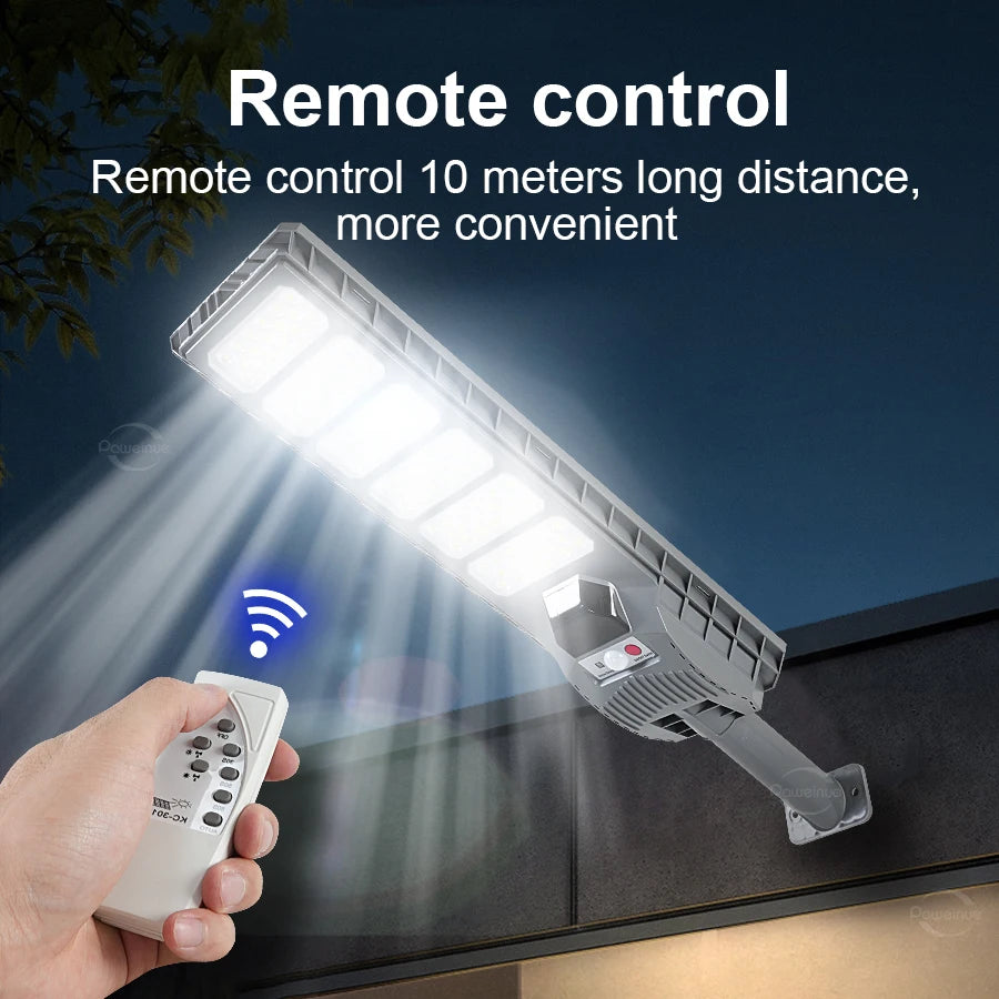 Lampe solaire extérieur avec telecommande ,fixe au mur eclaire maison la nuit