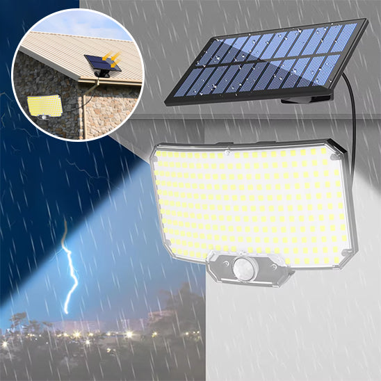 Lampe solaire extérieur avec panneau solaire de 234 led , brille la nuit  plein pluie et eclair