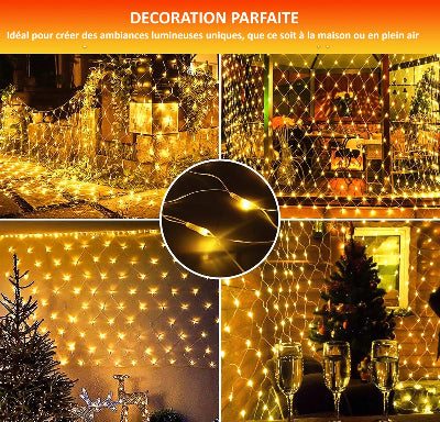 Lampe solaire extérieur decoration interrieure de Noel, panneau solair tet elecommande ,lumiere chaude