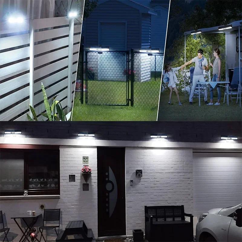  Lampe solaire exterieur éclairent  maison jardin, soirée famille sur terrasse sur terrasse 
