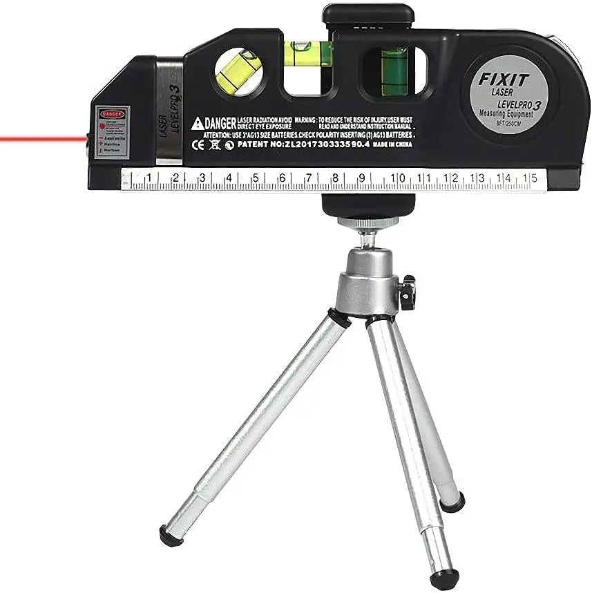 Niveau Laser Multifonction noir bulles trépied