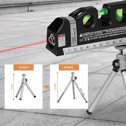 Niveau Laser Multifonction trépied utilisation trepied