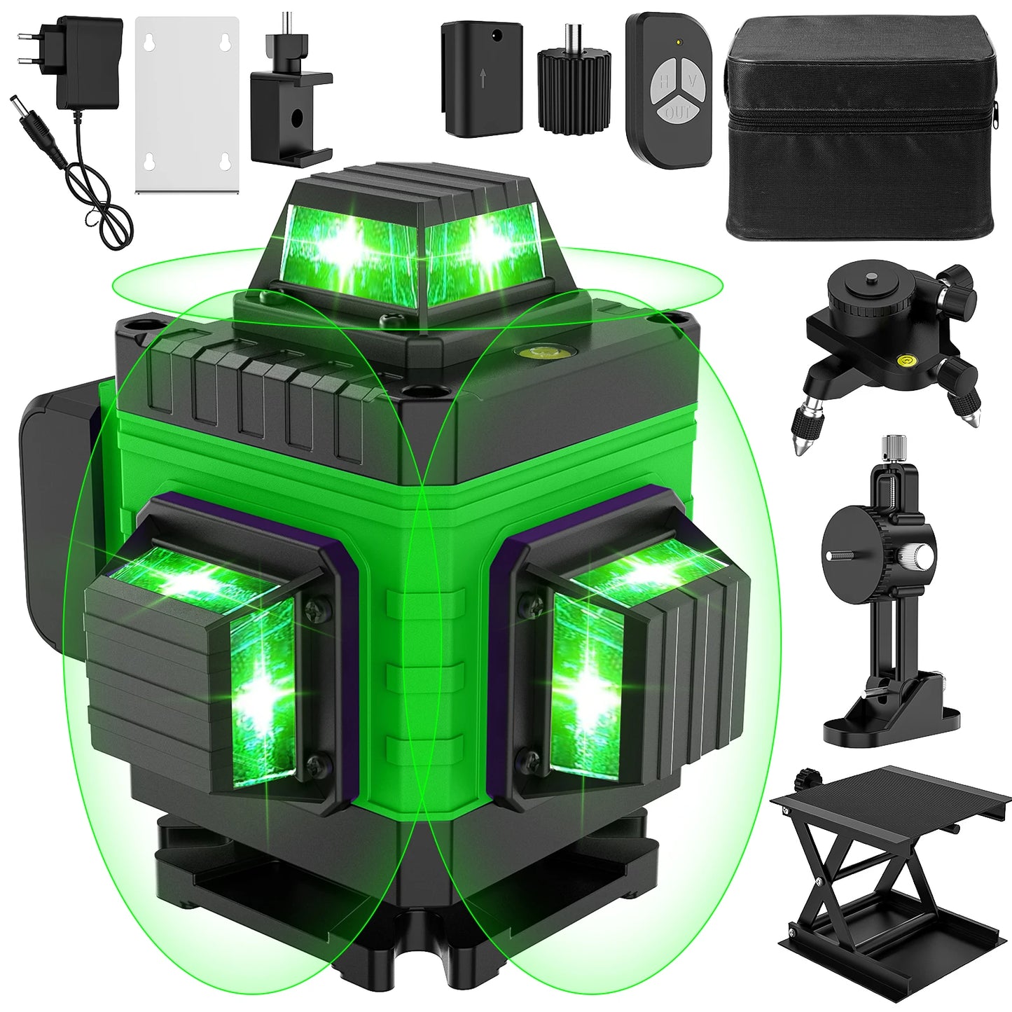 Niveau laser vert noir accessoires