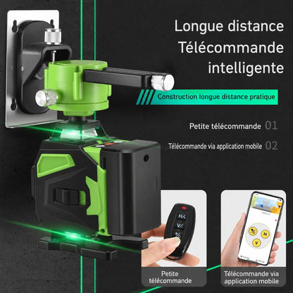 Niveau laser vert  rayons lasers verts telecommande intelligente longue distance