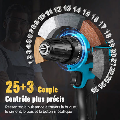 Perceuse-à-percussion-bleue-25+3-couple-controle-couple-précis