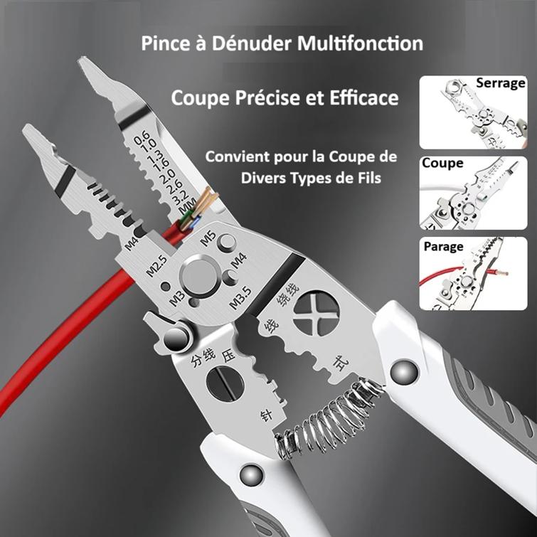 Pince a  Denuder multifonction denude coupe fil rouge precise efficace