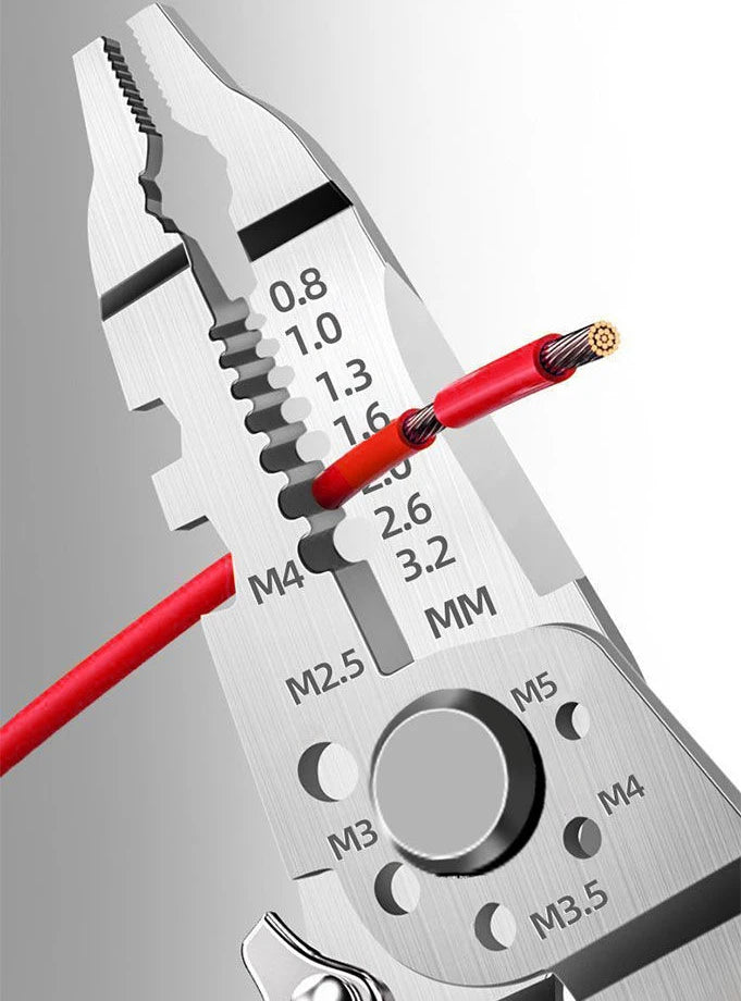 Pince a  Denuder multifonction denude coupe fil rouge precise 