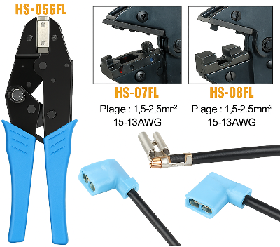 Pince a sertir HS-056FL, HS-07FL, HS-08FL