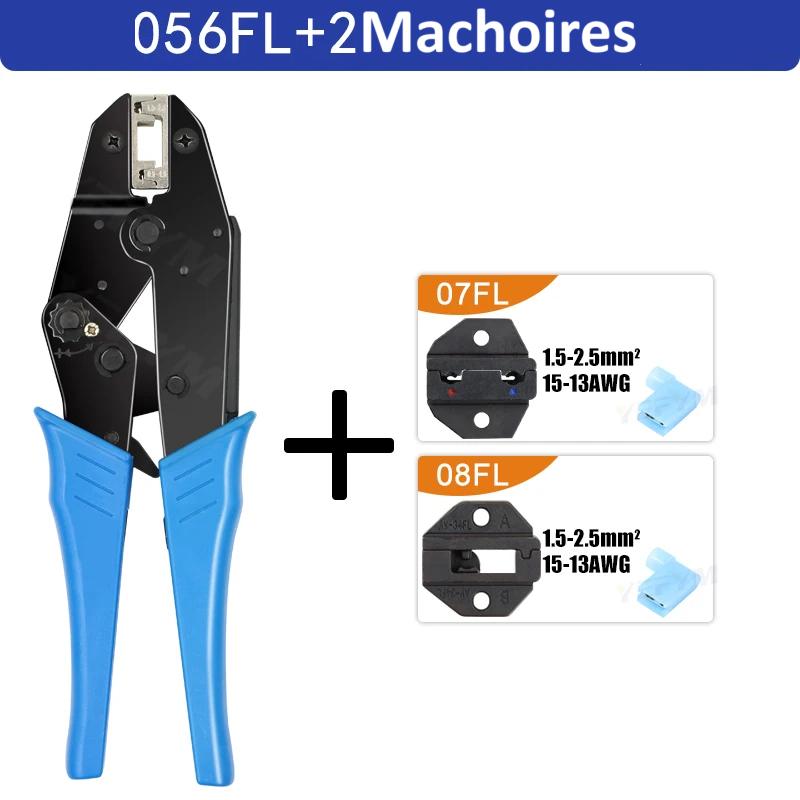 Pince a sertir HS-056FL deux  machoires 07FL et 08FL