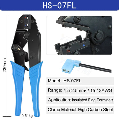 Pince a sertir HS-056FL  , mâchoires HS-07FL, 230mm
