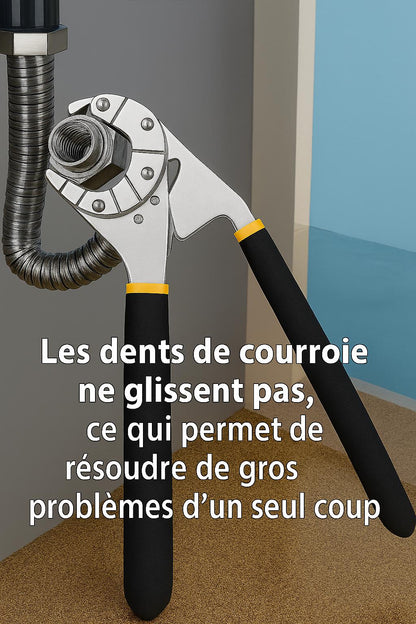 Pince multiprise a poignee noire et jaune antiderapante , serre ecrou de flexible