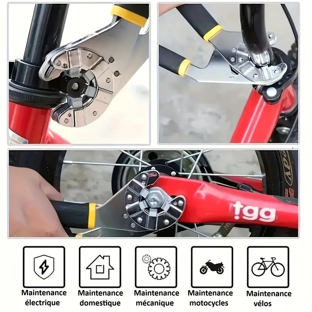 Pince multiprise, poignee noire et jaune antiderapante, maintenance electrique ,domestique ,mecanique , motos  et velos.