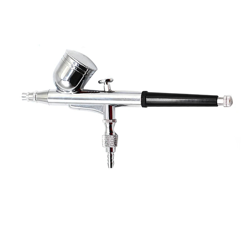 Pistolet peinture chrome avec poignee noire