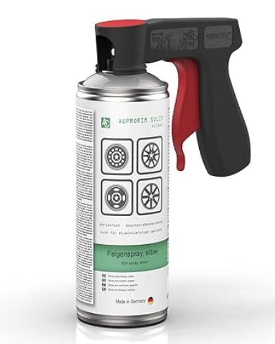 Pistolet peinture noir, gachette rouge, bombonne blanche