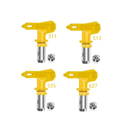 Pistolet peinture , quatre buses jaunes