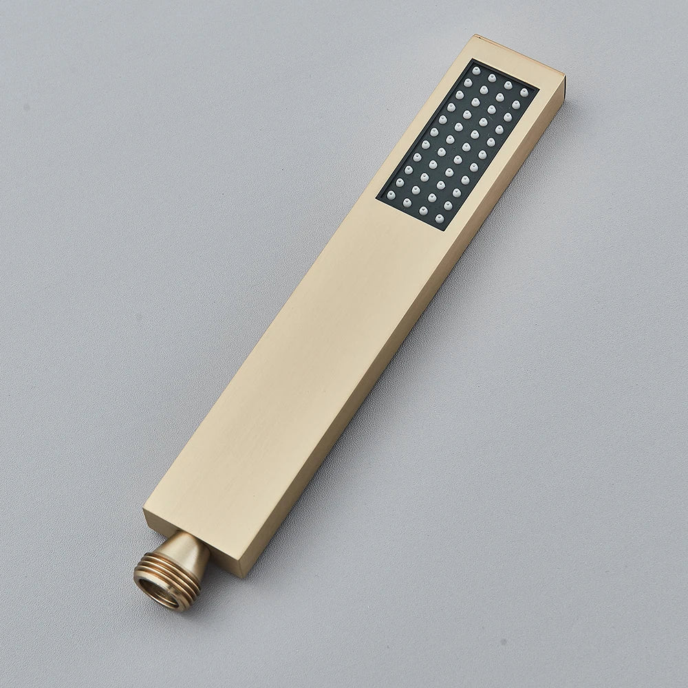 Pommeau de douche, colonne de douche , dore brosse