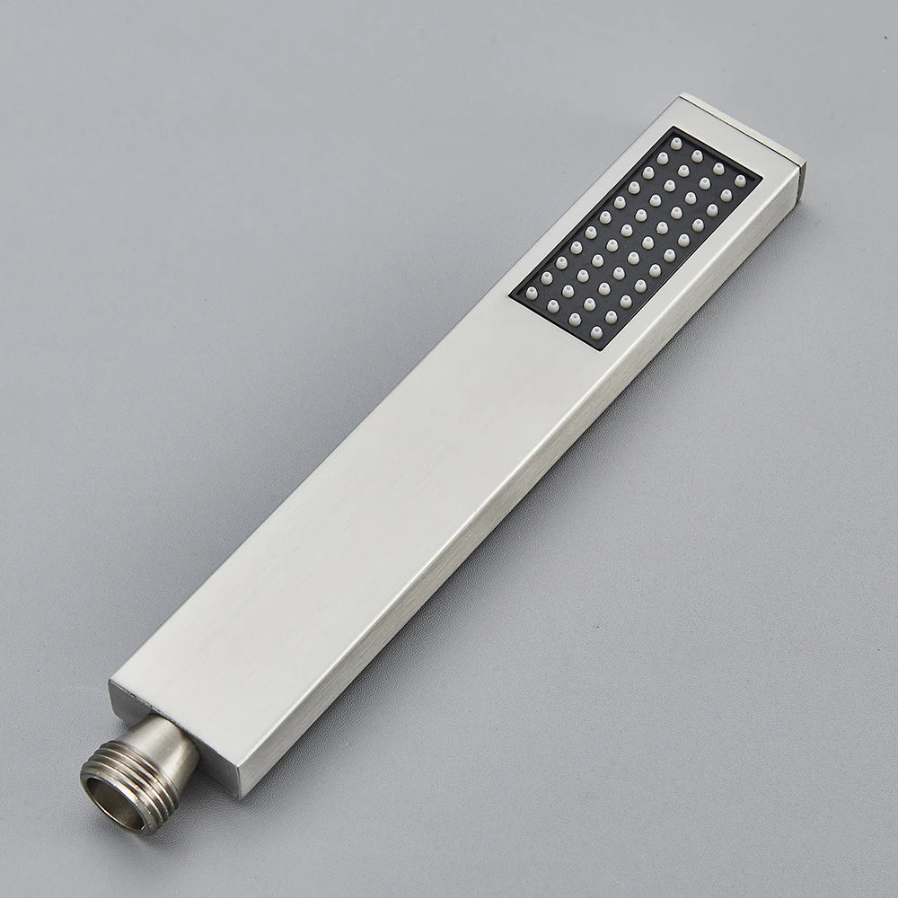 Pommeau de douche, colonne de douche , nickel