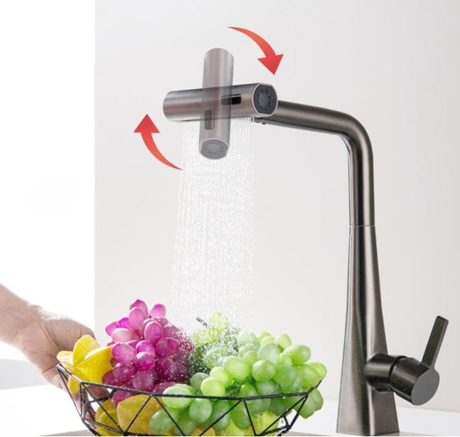 Robinet Cuisine Cascade lave raisin