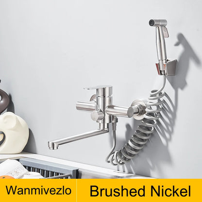 Robinet de cuisine nickel avec douchette
