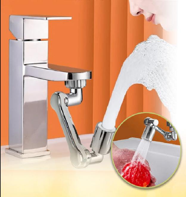 Robinet salle de bain Robinet 1080° , lavage fruits et légumes en cuisine sans éclaboussures et sans gaspillage d'eau