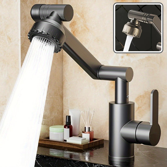Robinet cuisine | Bras Mécanique Rotatif Universel pour cuisine –Double Mode Eau Chaude/Froide