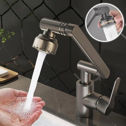 Robinet cuisine | Bras Mécanique Rotatif Universel pour cuisine –Double Mode Eau Chaude/Froide