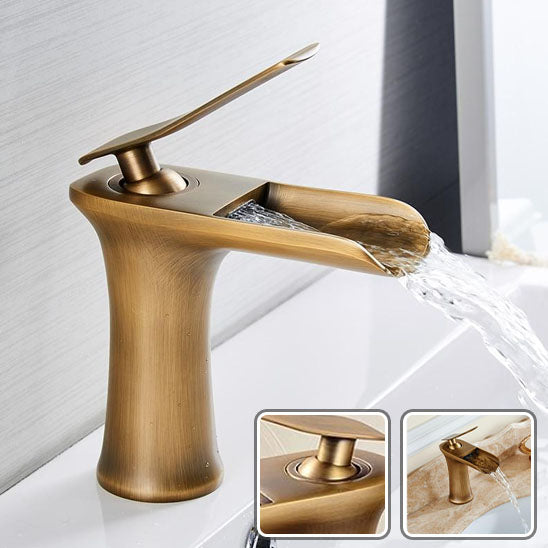Robinet salle de bain |Cascade Robinet à poignée unique