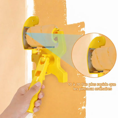  Rouleau peinture jaune , dix a vingts fois plus rapide