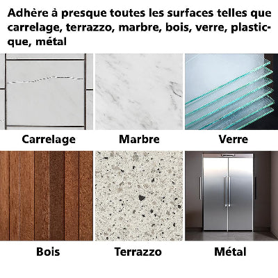 Ruban adhesif transparent double faces colle carrelage marbre verre  bois  metal